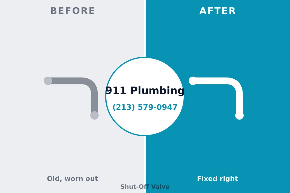 Before and after: plumbing repair Greenwood, DE